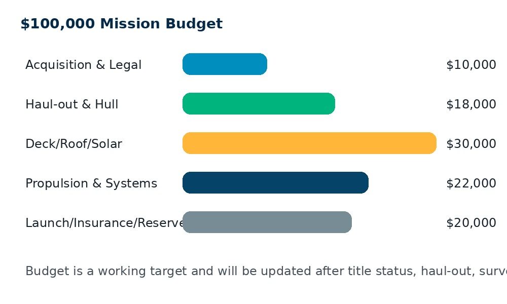 OceanBot budget chart